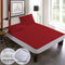 Premium Quilted Waterproof Mattress Protector – Double Bed (RED Maroon)