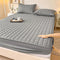 Premium Quilted Waterproof Mattress Protector – Double Bed (Light Grey)
