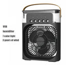 Usb Electric Portable Air Conditioner Fan | Humidifier Function | Led Night Light Water Mist + Free Gift