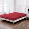 Premium Ultrasonic Quilted Waterproof Mattress Protector – Fitted & Anti-Slip Double Bed Cover (Maroon)