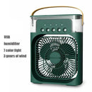 Usb Electric Portable Air Conditioner Fan | Humidifier Function | Led Night Light Water Mist + Free Gift