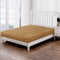 Premium Ultrasonic Quilted Waterproof Mattress Protector – Fitted & Anti-Slip Double Bed Cover  (Copper Brown)