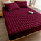 Premium Quilted Waterproof Mattress Protector – Double Bed (Maroon)