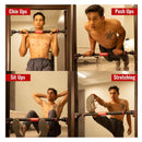 Adjustable No-Screw Pull-Up Bar (200KG Capacity)