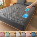 Premium Quilted Waterproof Mattress Protector – Double Bed (Grey)